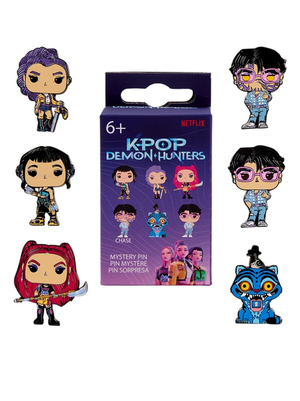 Exclusive Loungefly KPop Demon Hunters Derpy Light Up Glow Mini Backpack & Pins - Picture 16 of 16